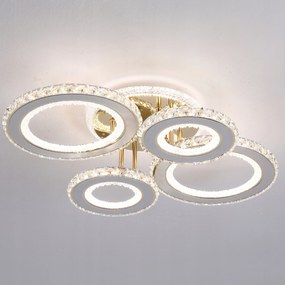 Mennyezeti Lámpa Kristály Glamour függeszték Csillár Plafon Led Távirányító 115W