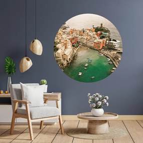 PIPPER. Textil kör alakú falmatrica "Cinque Terre – Olaszország" Méret: 60cm