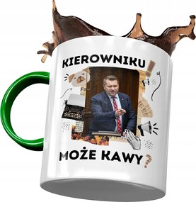 Bögre Zöld-Fekete Pis Ajándék Nyomtatott Fotóval