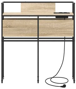 Tároló fejtámla polcokkal tárolóval sonoma tölgy 100 cm Faanyag
