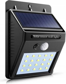 20LED-ES Napelemes Lámpa Mozgás- És Szürkületérzékelővel