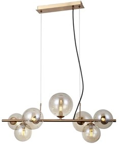 ITALUX PND-406007-7-HBR - CANELLO 7xG9/5W/230V függeszték, réz