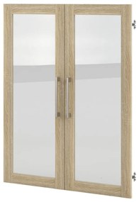 Natúr színű bútorelem - ajtó tölgyfa dekorral 84x105 cm Prima – Tvilum