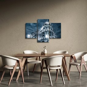 Építészet a sötétben képe (90x60 cm)