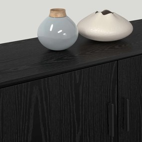 vidaXL Fali TV szekrény szett 2 pcs Fekete tölgy 100 x 34,5 x 40 cm