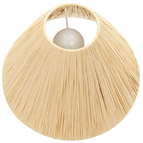 Fehér kerámia asztali lámpa BARBAS Beliani