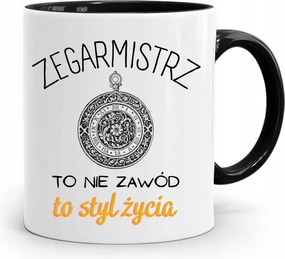 Fekete Bögre Az Óramester Számára Egy Életstílus, fényképes nyomtatással