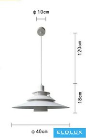 ELDLUX LP-88B Egyágú Függesztett Lámpa IP20