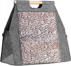 Táska Kandalló Fa Kosár Tűzifa Filc Hordozható Tároló Kosár