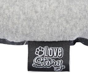 Szürke fekhely kutyáknak 40x55 cm – Love Story