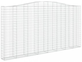 íves horganyzott vas gabion kosár 400x30x200/220 cm