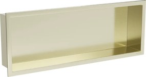 Mexen X-Wall-R 60 x 20 cm-es peremes süllyesztett polc, arany kefélt - 1950602010