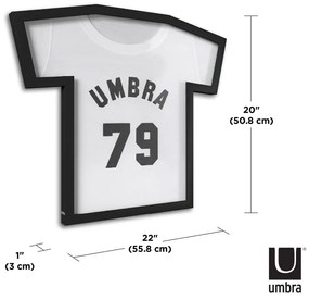 Fekete műanyag fali képkeret 50x54,5 cm T-Frame – Umbra