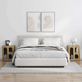 vidaXL Éjjeli asztal 2 pcs Sonoma tölgy 40 x 35 x 50 cm Faanyag