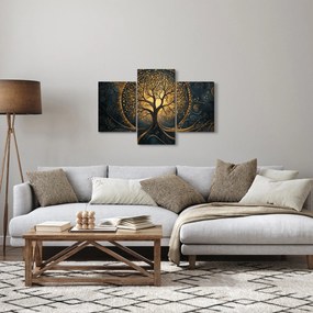 Kép – Arany aurájú fa (90x60 cm)