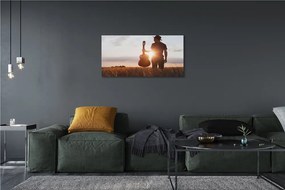 Canvas képek gitár férfi 140x70 cm