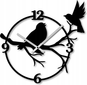 Fali Óra 60 cm Nagy Falra Szerelhető Óra Áttört Mintás Óra Madarak Fák