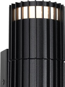 Design kültéri fali lámpa fekete 2-lámpás IP44 - Boris