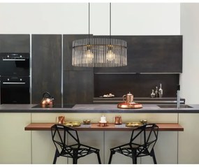 Globo 15698H3 - Csillár zsinóron GORLEY 2xE27/60W/230V fekete