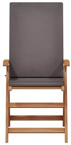 Kerti Szék párnával 6 pcs Barna 57 x 71.5 x 104cm Tömör tíkfa