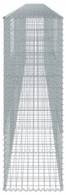 horganyzott vas gabion kosár fedéllel 900 x 50 x 150 cm