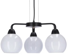 Csillár zsinóron CALDERA 3xE27/60W/230V fekete