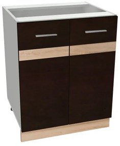 Salandra kétajtós alsó konyhaszekrény IC 60 Dark sonoma N