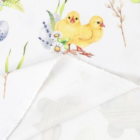 Goldea húsvéti teflon szövet terítőknek - húsvéti szimbólumok 160 cm