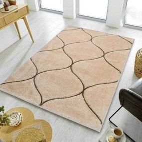 Szidónia prémium bézs shaggy szőnyeg 250 x 350 cm luxus