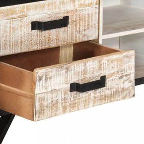 tömör akácfa TV-szekrény 110 x 30 x 41 cm