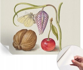 Fotótapéta Fali tapéta Hålószobåba és Nappaliba Pillangó növények 152x104 cm