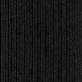 Fekete kordbársony sarokkanapé (jobb oldali-heverő résszel) Martin – Ropez