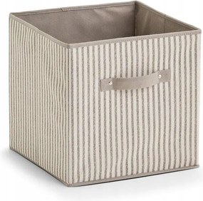 Tároló doboz Stripes, összecsukható, non-woven, bézs