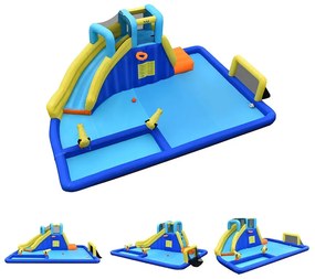 Focipályás felfújható vizi kalandpark