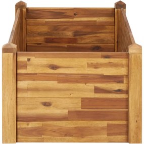 tömör akácfa kerti magaságyás 110 x 60 x 44 cm