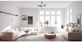 Fehér-fekete mennyezeti lámpa üveg búrával ø 15 cm Sail – Squid Lighting
