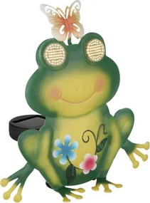 Globo 36332F Solar lámpa, fém, matt zöld, többszínű, matt fekete műanyag, kapcsolóval, AAA 300mAh 1.2V elemmel, IP44, HxSzxM: 215x80x220mm, tartozék: 104x 0.06W 3V LED, 3000K