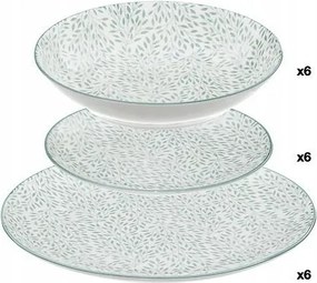 Jasmin étkészlet 18 db-os levelek