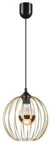 Lamkur Csillár zsinóron ZOYA 1xE27/60W/230V arany 45139