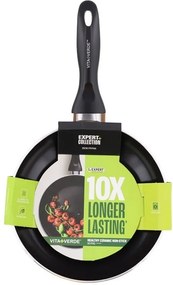 Wok serpenyő 28cm Kerámia bevonat Vita Verde Fekete Pfas Free