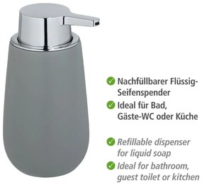 Szürke kerámia szappanadagoló 320 ml Badi – Wenko