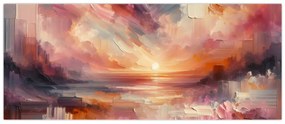 Kép - Festett alkonyat (120x50 cm)