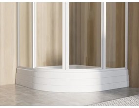 Ravak A204001120 - RONDA negyedkörű zuhanytálca 80×80 cm, fehér