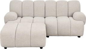 Taza 2,5 személyes kanapé, puffal, balos