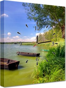 Falióra 30x40 Tó Csónakok Tájkép