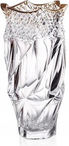 KristĂĄly vĂĄza 30 cm Flamenco Pyramid&Gold