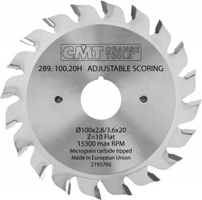 Cmt 289.070.16H Vágófej D=70 F=20 K=2,8-3,6 Z=8+8