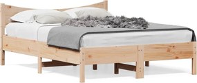 vidaXL tömör fenyőfa ágykeret ágy matrac nélkül 120 x 200 cm