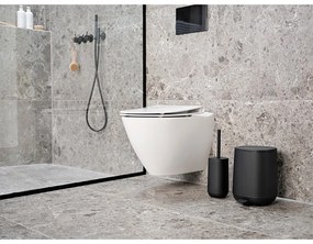 Fekete beton WC-kefe Time – Zone