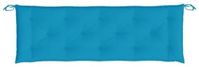 2 db világoskék oxford szövet kerti padpárna 150 x 50 x 7 cm